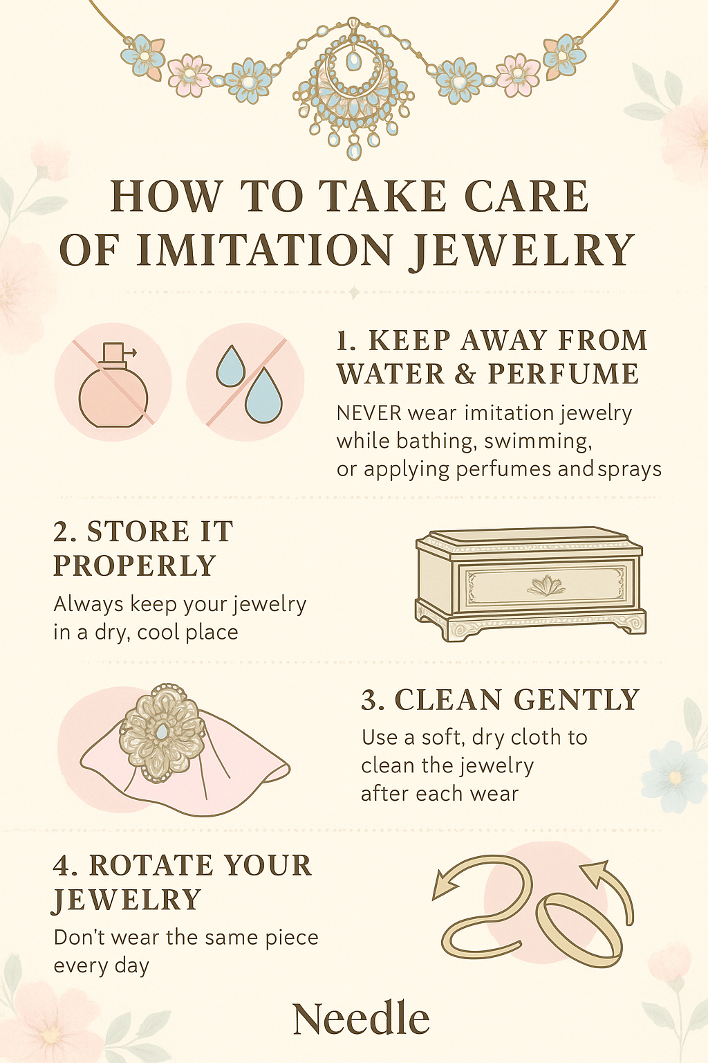How to Take Care of Imitation Jewelry: Easy Tips from Needle