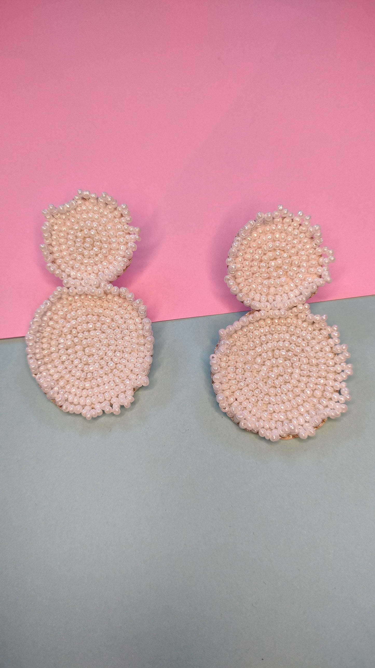 White Bloom Earrings