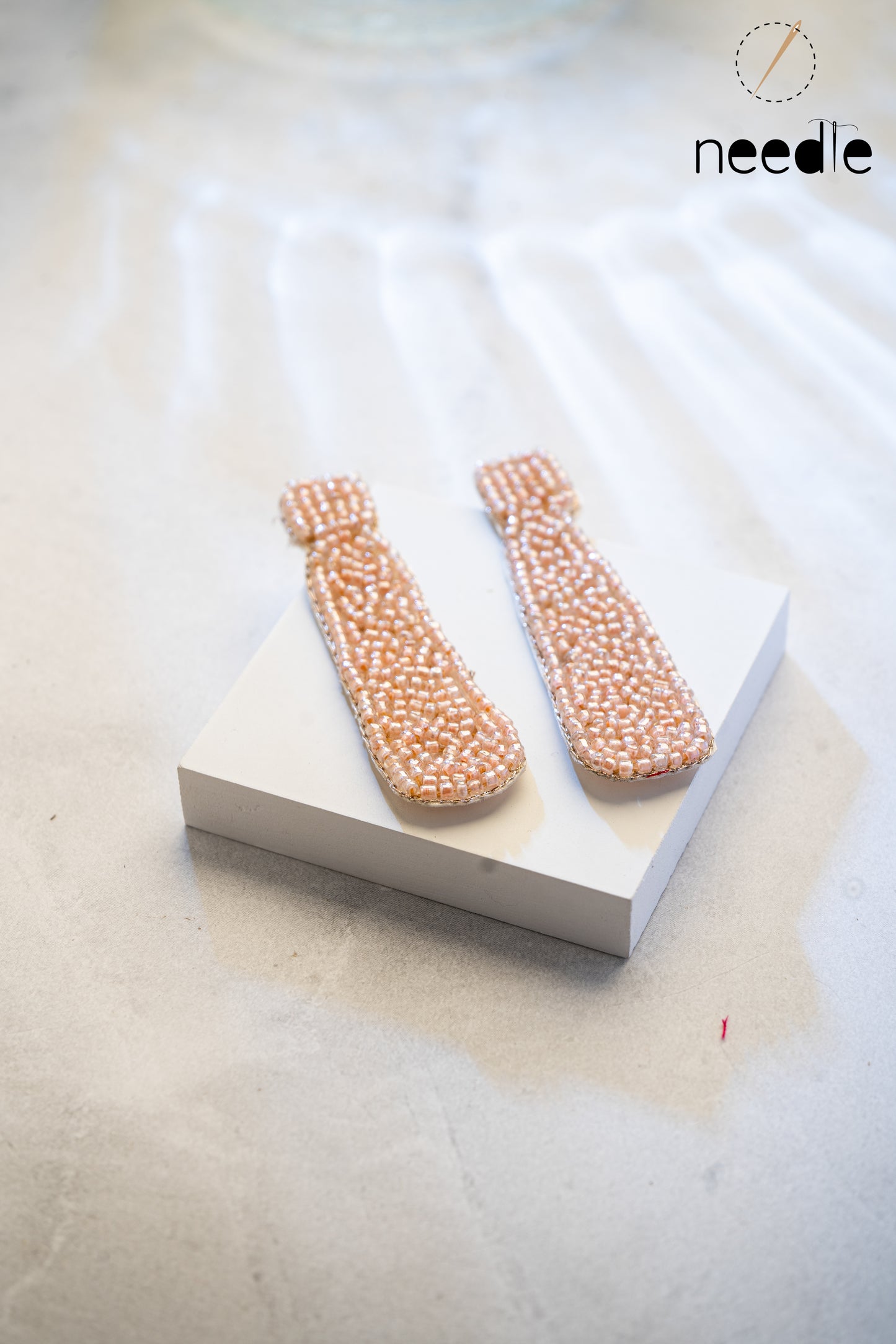 Peach Ablong Earrings