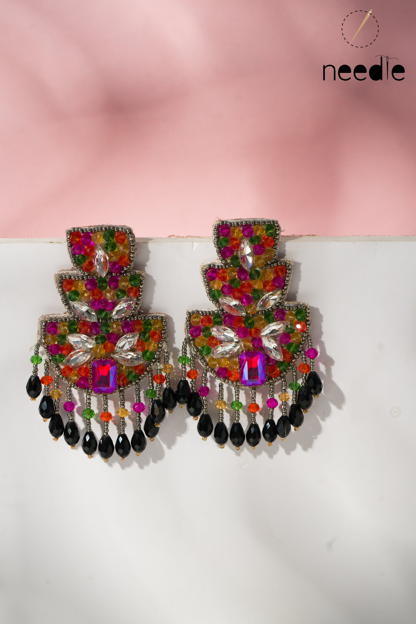 Black Multi Earrings