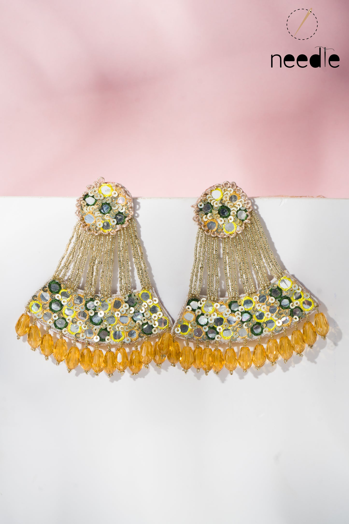 Yellow Green Earrings