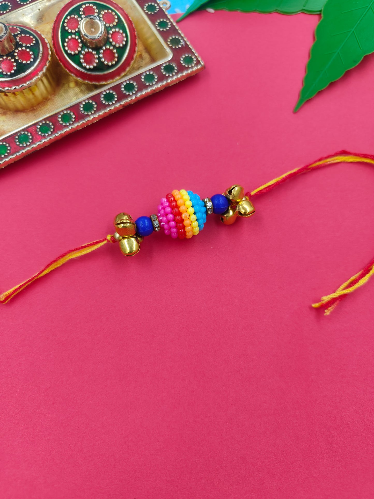 Rainbow Bead Rakhi