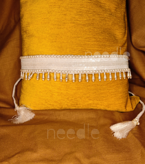 White Sequins Belt