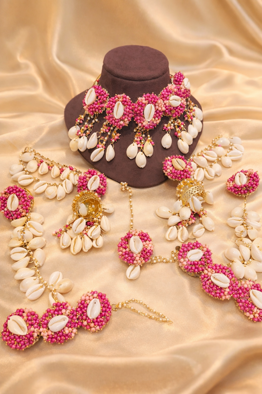 Heavy Jhumka Shell Jewlery