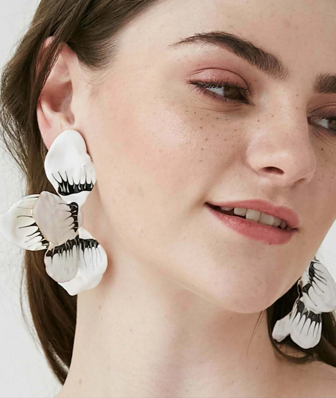 Ivory Bloom Petal Earrings