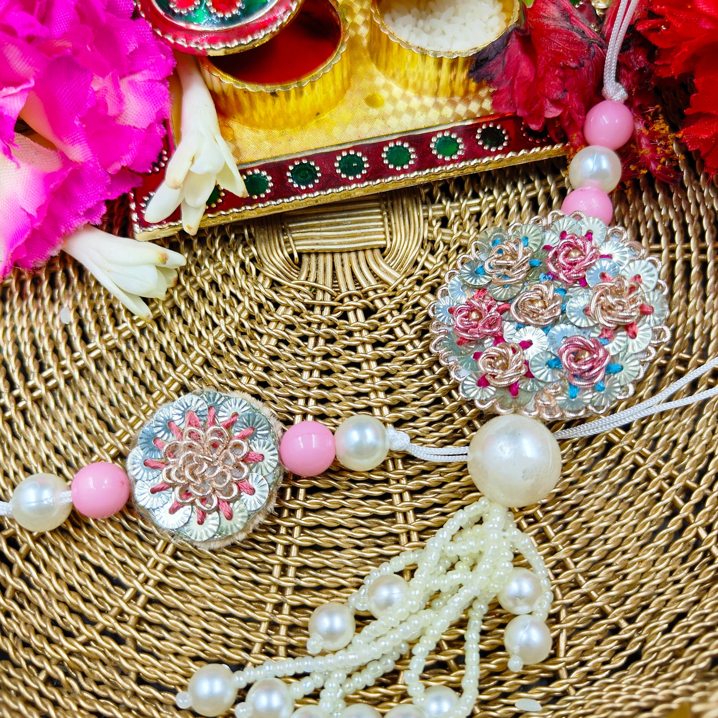 Pastel Rakhi Lumba Set