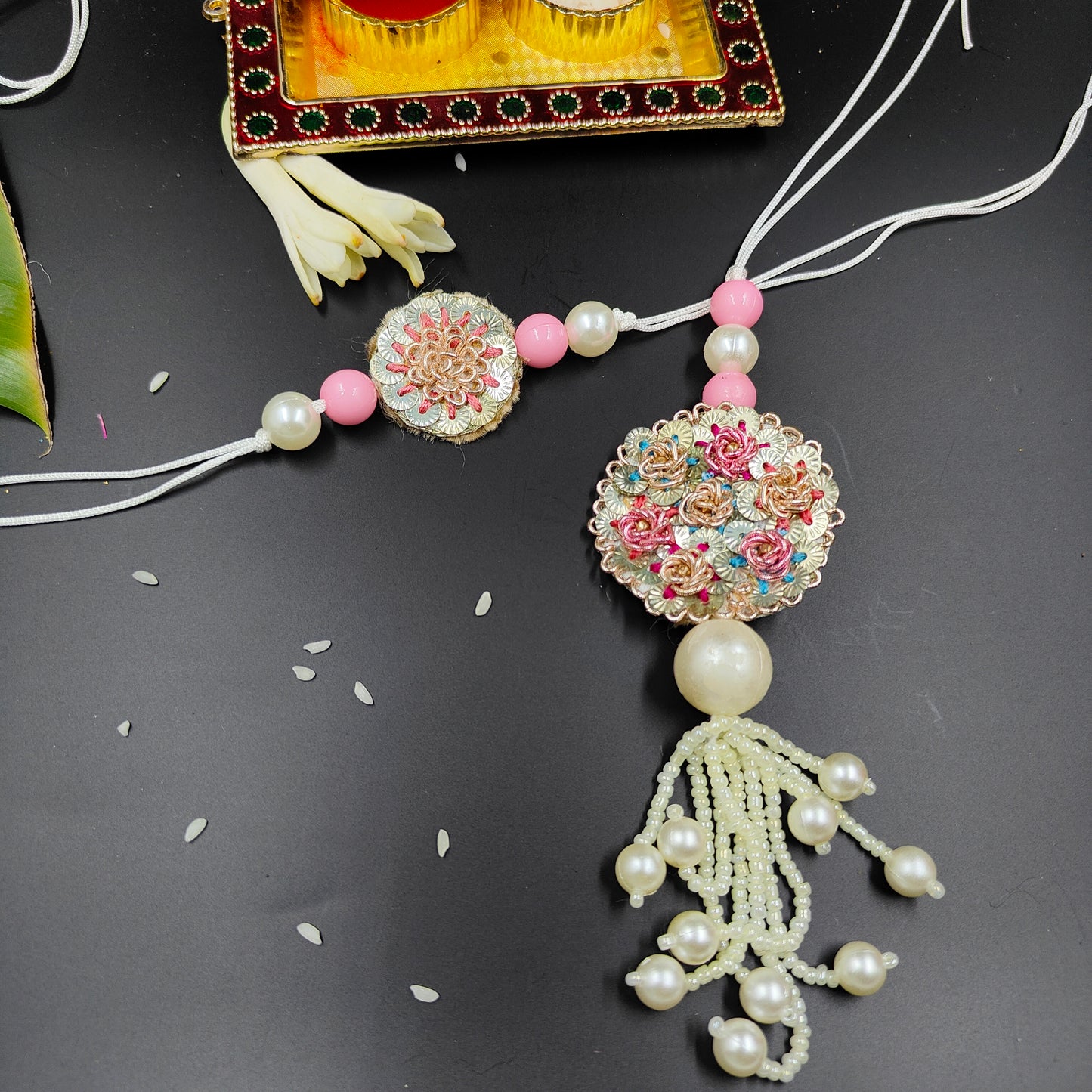 Pastel Rakhi Lumba Set