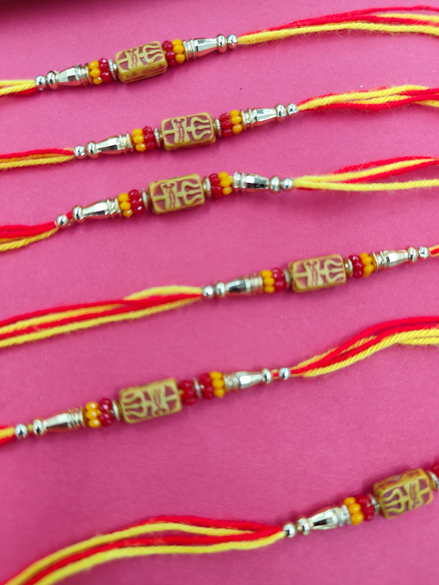Trishul  Damru Rakhi Set of 6